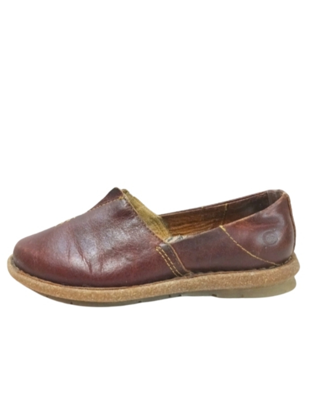 Born Loafers Women's 6 Brown Leather Slip-on Casual Comfort Shoes